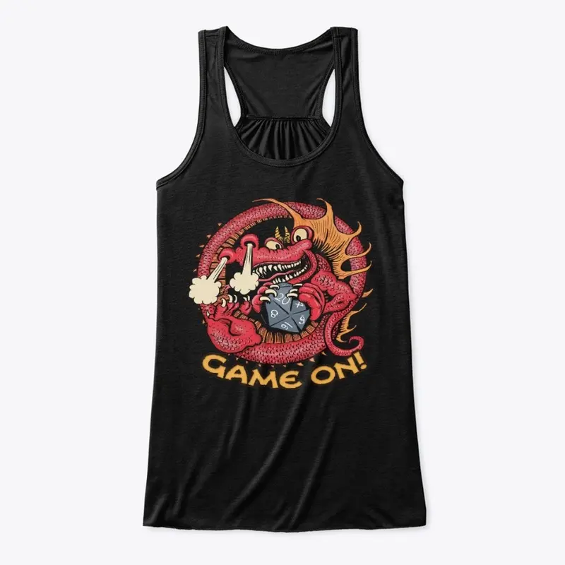 Game on women's Tank